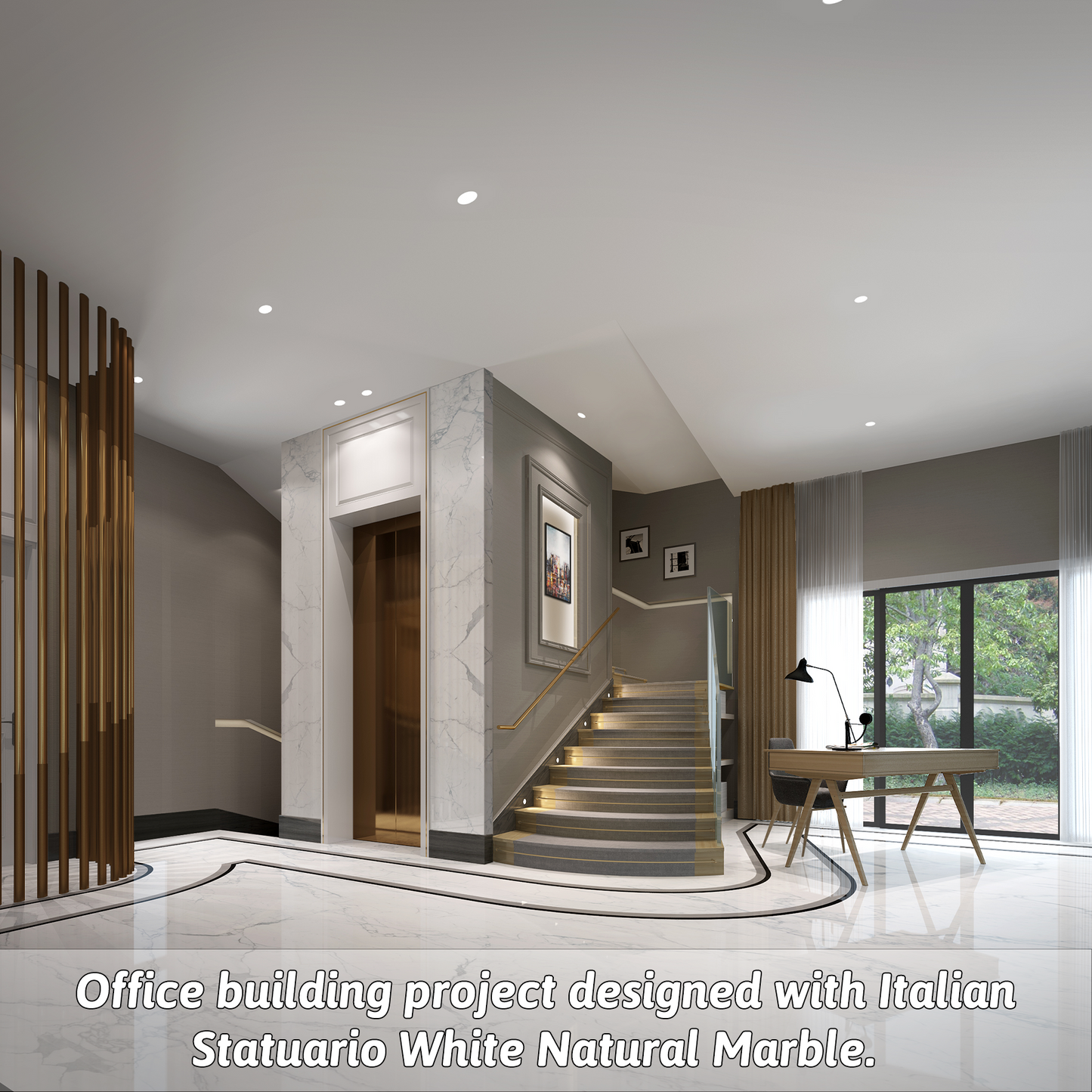 Marmor Real Natural Marble Bathroom Tray for Perfume, Candles, Jewelry Stone Vanity, Bathroom & Kitchen Counter Organizer and Home Decor Statuario White