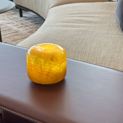 Natural Golden Jade Marble Touch Lamp Marmor