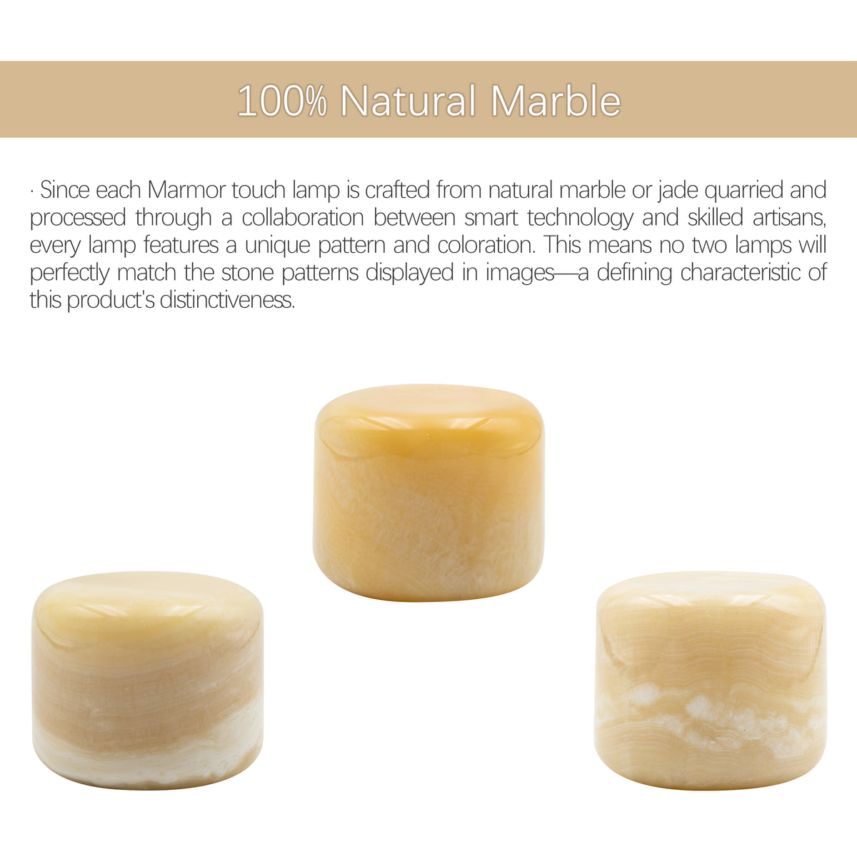 Natural Peach Jade Marble Ambient Lamp Marmor