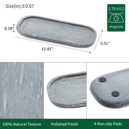 Marmor Natural Marble Bathroom Tray - Grey Marmor