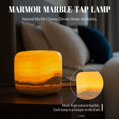 Amber jade marble touch lamp for modern home decor