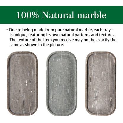 Marmor Natural Marble Bathroom Tray - Grey Marmor