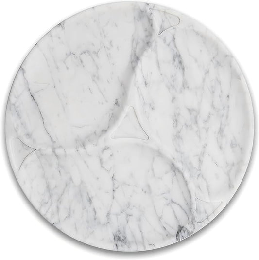 Marmor 100% Natural Marble Bathroom Tray for Perfume, Candles, Jewelry Stone Vanity, Bathroom & Kitchen Counter Organizer and Home Decor