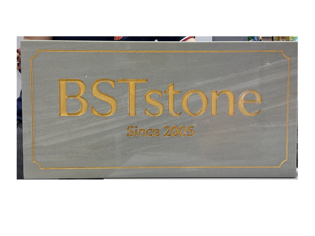 Custom Handcrafted Natural Stone Carved Doorplate | Personalized House Plaque Marmor