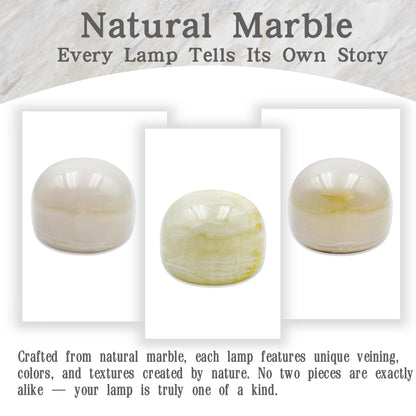 Ice White Jade Marble Cordless Touch Lamp Marmor