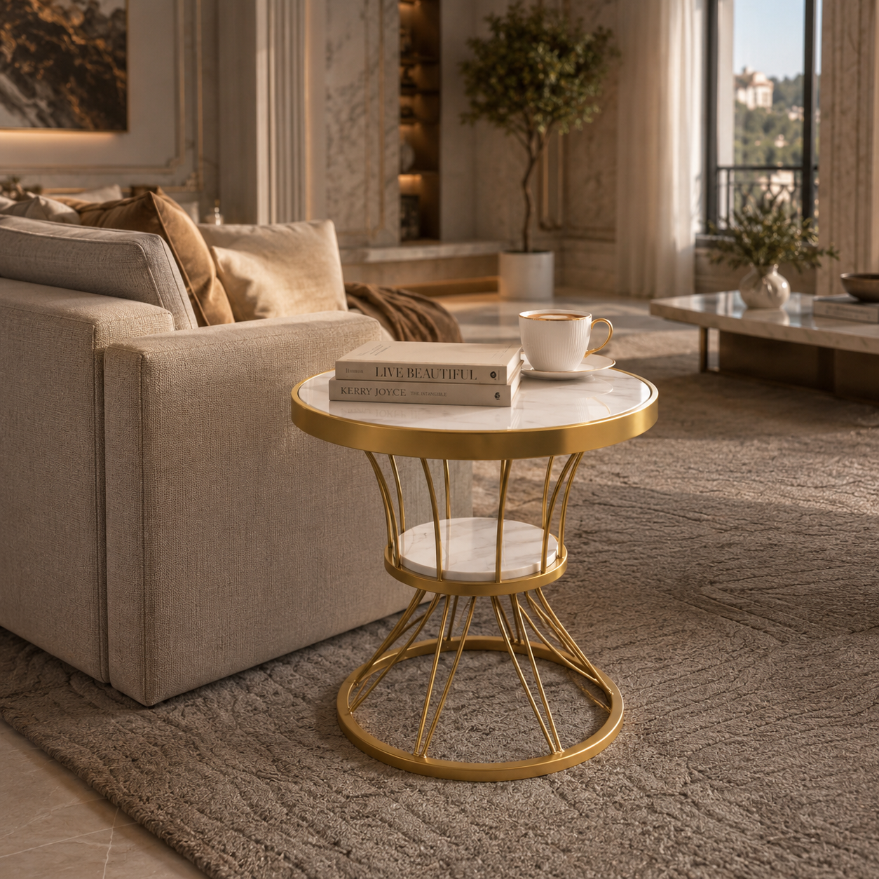 Marble Side Table