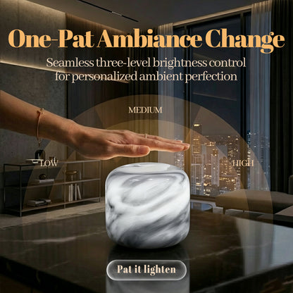 Marmor Cloudy White Natural Marble Touch Lamp Marmor
