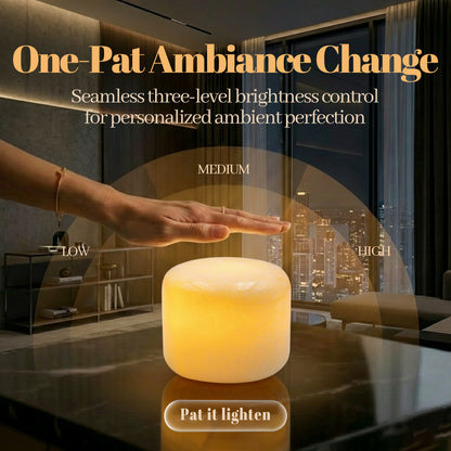 Peach Jade Marble Cordless Touch Lamp Marmor