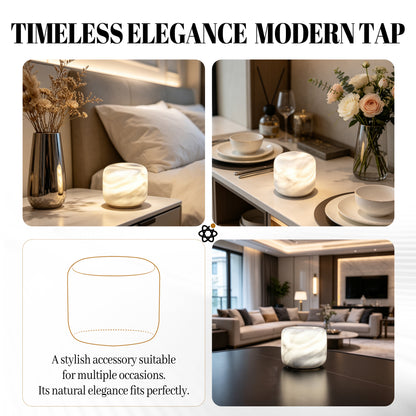 Marmor Cloudy White Natural Marble Touch Lamp Marmor