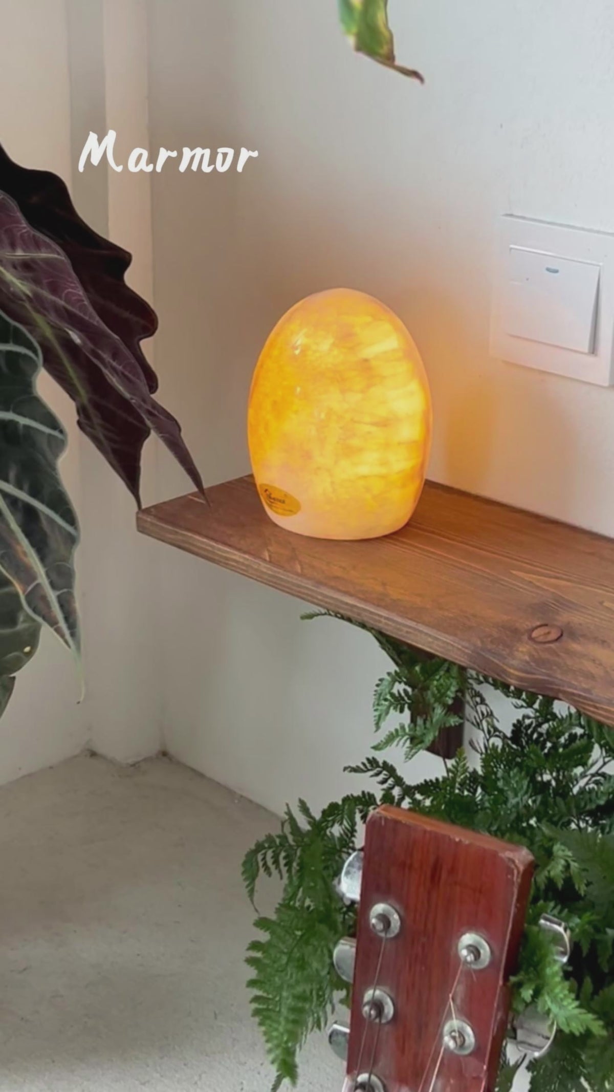 Easter Egg Marble Cordless Touch Lamp – Natural Stone Design
