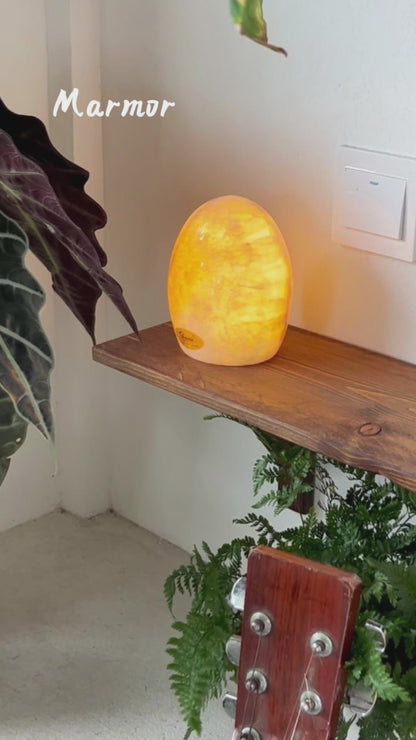 Easter Egg Marble Cordless Touch Lamp – Natural Stone Design