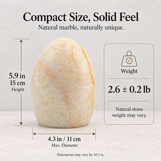 Natural Marble Egg Ambient Lamp Marmor